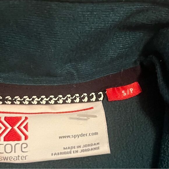 Spyder Core Sweater Full Zip Knitted Thick Fleece Lined Fitted Jacket S - Picture 4 of 10
